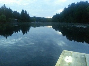 Just outside the beautiful Muskoka Novel Marathon venue in Huntsville, Ontario!