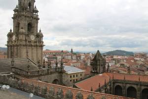 The View NOT of the Cathedral of Camino de Santiago, but FROM Atop it!
