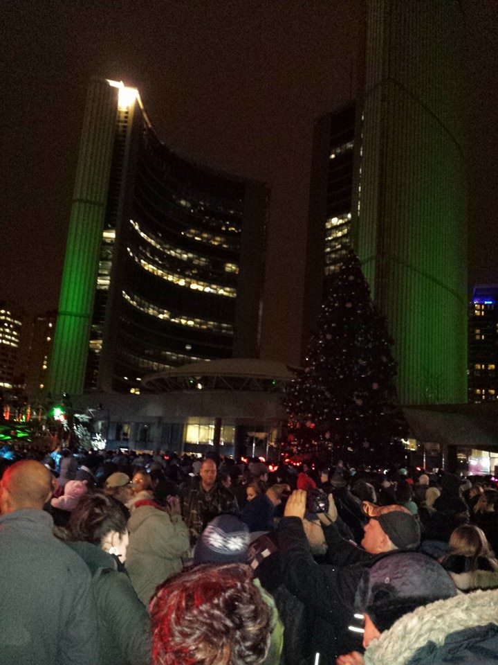 Toronto City Hall Festival of Lights - The Secret to Writing Good Dialogue is to make yourself a part of the crowd. LISTEN. Then write!